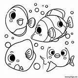 Cute Flounder With Friends Coloring Page  Pagescom sketch template