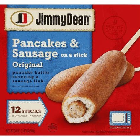 Jimmy Dean Original Pancakes & Sausage on a Stick 12 ct (000779003349…