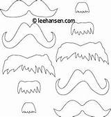 Mustache Coloring Sheet Pages sketch template