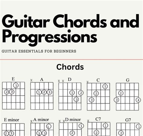 Chord Progressions Guitar Chart