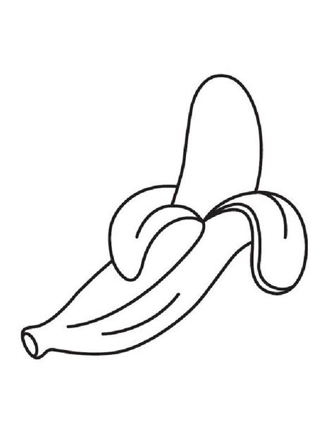 Banana picture coloring page