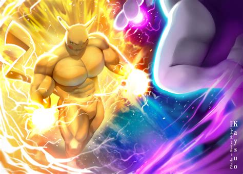 Pikachu vs Mewtwo Artist (Kaysuo) : r/pokemon