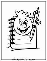 Notebook Coloring Pages Free PDF Downloads  Sheets For Kids sketch template