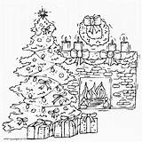 Christmas Tree And fireplace Coloring page  COLORING PAGES PRINTABLECOM sketch template
