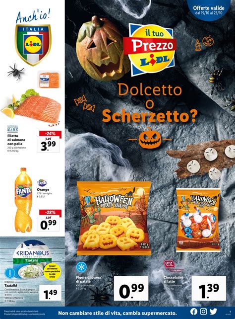 Volantino Lidl Speciale Halloween fino al 25/10 dal 19/10/2020