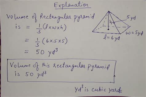 Volume Of A Rectangular Pyramid Formula Examples Diag - vrogue.co