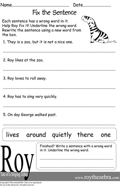 Literacy Worksheets