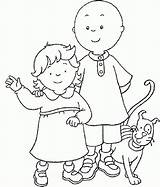 Caillou Printable Coloring Pages Free sketch template