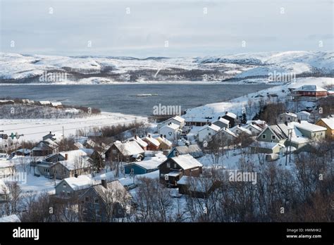 Kirkenes Norway town landscape Stock Photo - Alamy