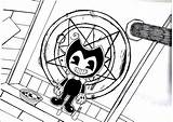 Bendy And The ink machine coloring Pages Printable  Joryte sketch template