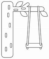 Tree Swing coloring Page  ColouringPages sketch template