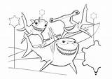 Bruce From Finding Nemo Coloring Pages sketch template