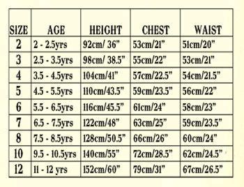 children's waist sizes | Size chart for kids, Clothing size chart, Baby ...