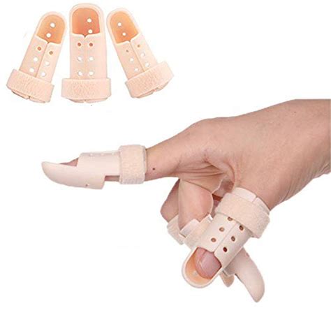 Plastic Finger Splints,3-Size Pack Mallet Finger Brace Mallet Dip ...