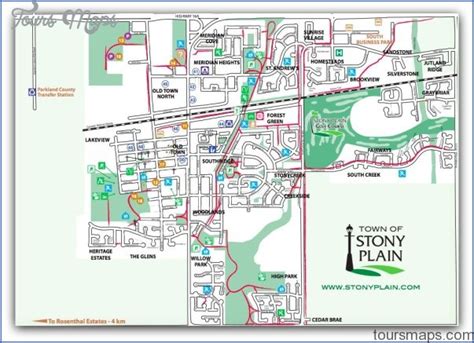 STONY PLAIN MAP EDMONTON - ToursMaps.com