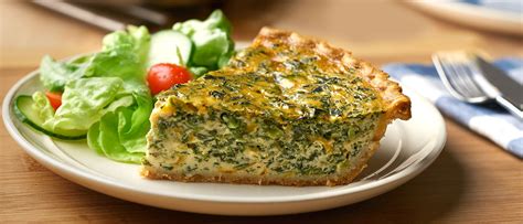 Spinach & Cheddar Quiche