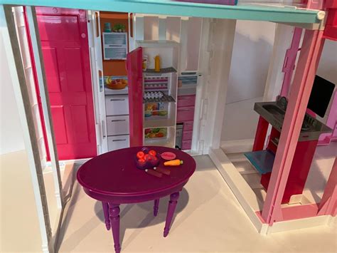 Barbie 3 Story Townhouse Folding Doll House Elevator 2 Dolls DLY32 2016 Mattel | eBay