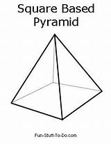 Square Based Pyramid Template Sketch Coloring Page sketch template