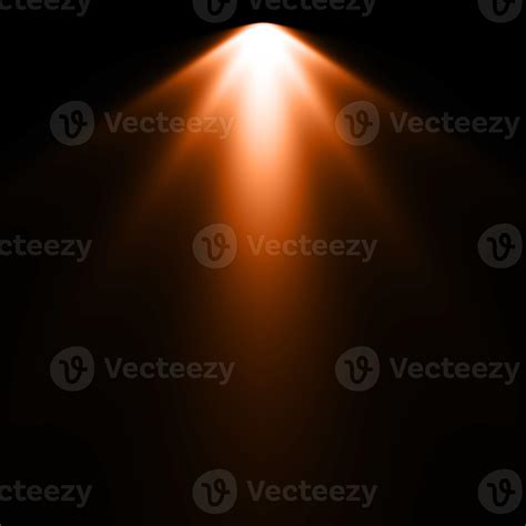 Orange spotlight, lighting with black background 16936419 Stock Photo ...