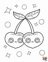 20 Cherry Coloring Page sketch template
