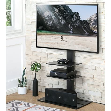 FITUEYES Universal Floor Swivel TV Base TV Stand with Mount for 32-65 ...