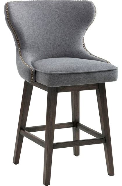 Sunpan 5West Ariana Swivel Counter Stool, Fabric - Transitional - Bar Stools And Counter Stools ...