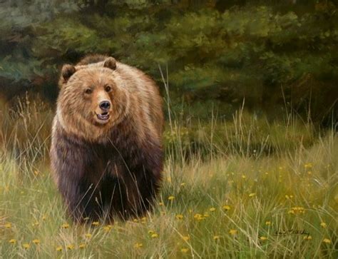 Grizzly bear painting by David Stribbling | Art - Wildlife - Bears ...