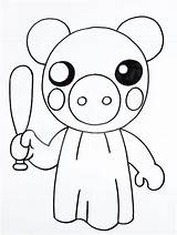 Piggy Roblox Coloring Page  Free Printable Pages For Kids sketch template