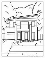 Modern House Coloring Page Ultra Coloring Pages  Vrogueco sketch template