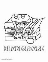 Shakespeare Coloring Pages Sketch Page sketch template
