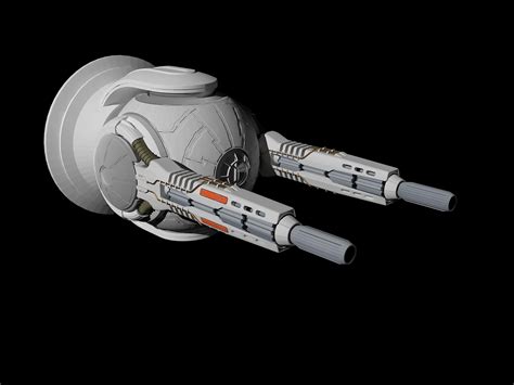 Particle cannon turret by Scifiwarships on DeviantArt