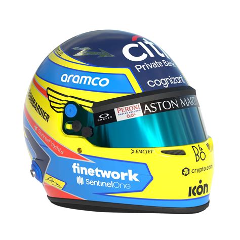 F1 Fernando Alonso Helmet 2023 - 3D Model by Cactus3D