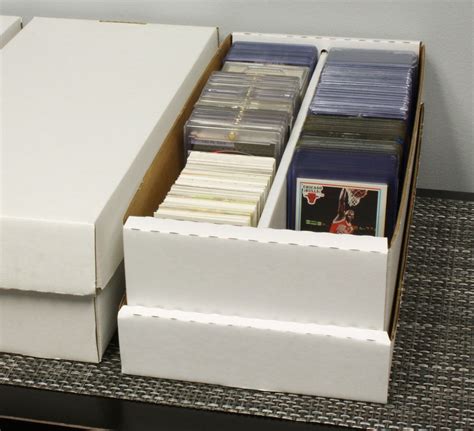 BCW Shoe Boxes have wide rows that accommodate toploaders, magnetics, and other card hol ...