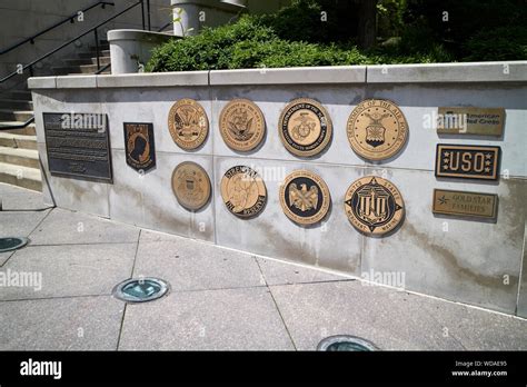 service plaques at the Chicago Vietnam Veterans memorial chicago illinois united states of ...