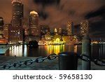 Lighted up City of Boston, Massachusetts, at Night image - Free stock photo - Public Domain ...