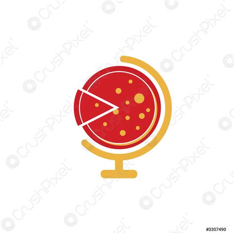 Pizza Planet vector logo design. Unique pizzeria logotype design ...