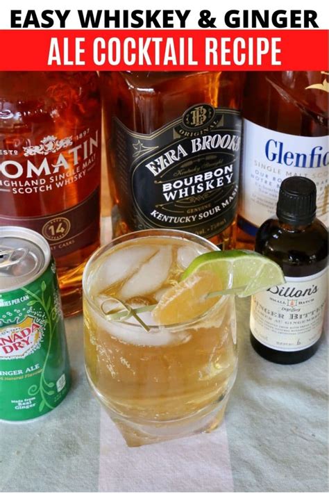 Easy Whiskey and Ginger Ale Cocktail Drink Recipe | dobbernationLOVES