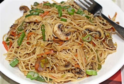 Mushroom Spaghetti Noodles ~ Inspired Recipes