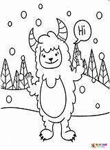 Yeti Coloring Pages Printable For Free Download sketch template