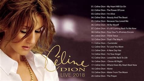 Celine Dion Greatest Hits Full Album - Best Of Celine Dion - YouTube