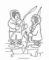 Eskimo Coloring Pages To Print sketch template