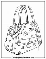 Purse Coloring Pages Free Printables  Sheets For Kids sketch template