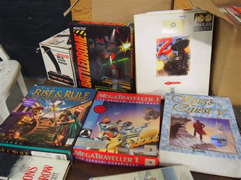 Huge Lot Of Vintage Computer Games And Game Related