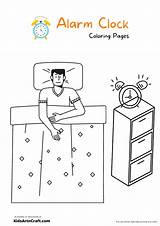 Alarm Clock Coloring Pages For Kids – Free Printables  Art & Craft sketch template