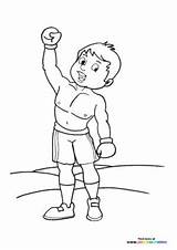 Boxing  Coloring Pages For Kids 100% Free Print Or Download sketch template