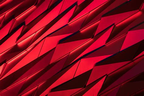 Download Shapes Abstract Red HD Wallpaper