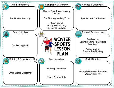 Preschool Winter Sports Activities - Pre-K Printable Fun