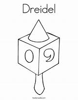 Dreidel Printable Coloring Sheet sketch template