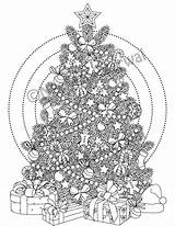 Intricate Christmas Coloring Pages At GetColoringscom  Free Printable sketch template