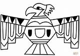 Coloring Thunderbird Hopi Printable Pages Book Indians Symbol Native  sketch template